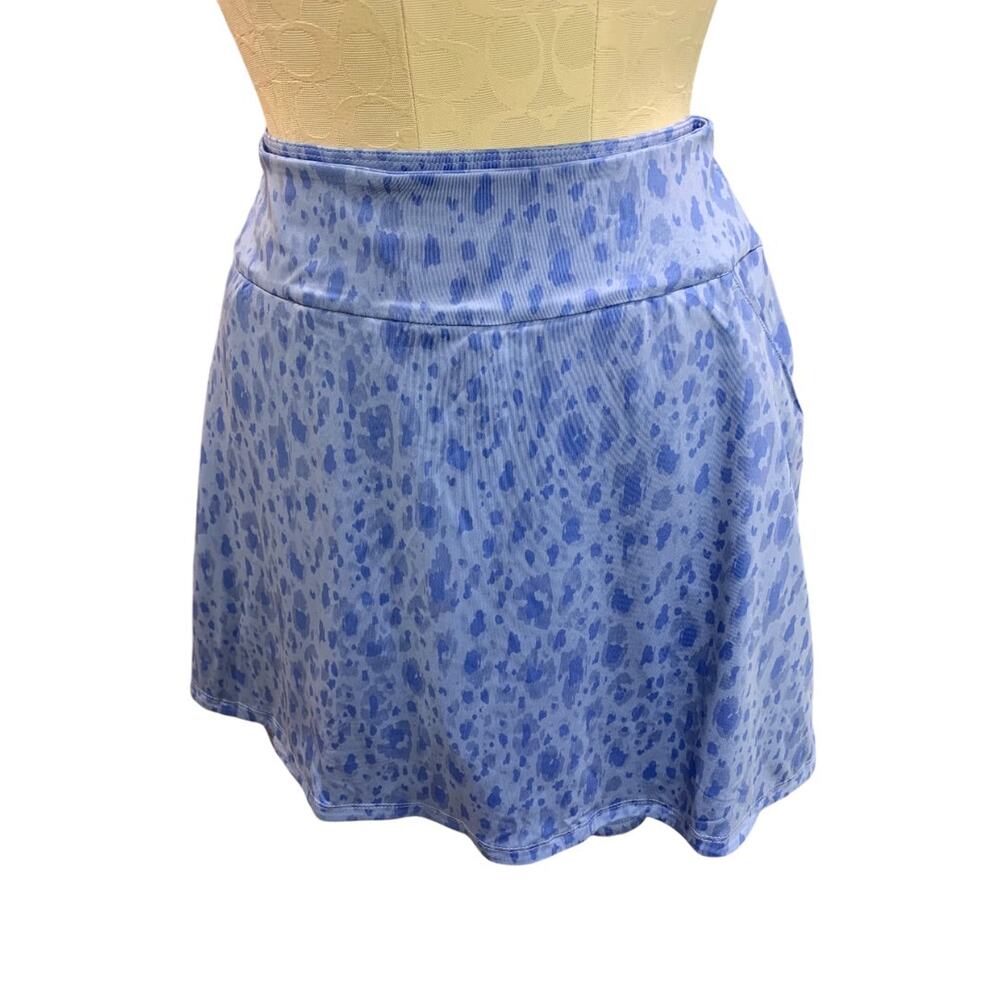 Small Adidas Womens New Print Blue Fusion Golf Skort HT1278